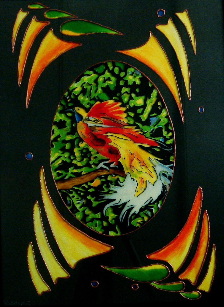Peinture vitrail num&eacute;ro 223 de Claude RABEAU